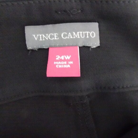 Vince Camuto Dress Pants Women's Plus Size 24W Black Career Work Wide Leg - Picture 6 of 8
